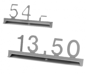 Ziffer und Zeichen für Brillant 1409C chrom matt