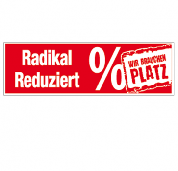 Ankleber "Radikal Reduziert"